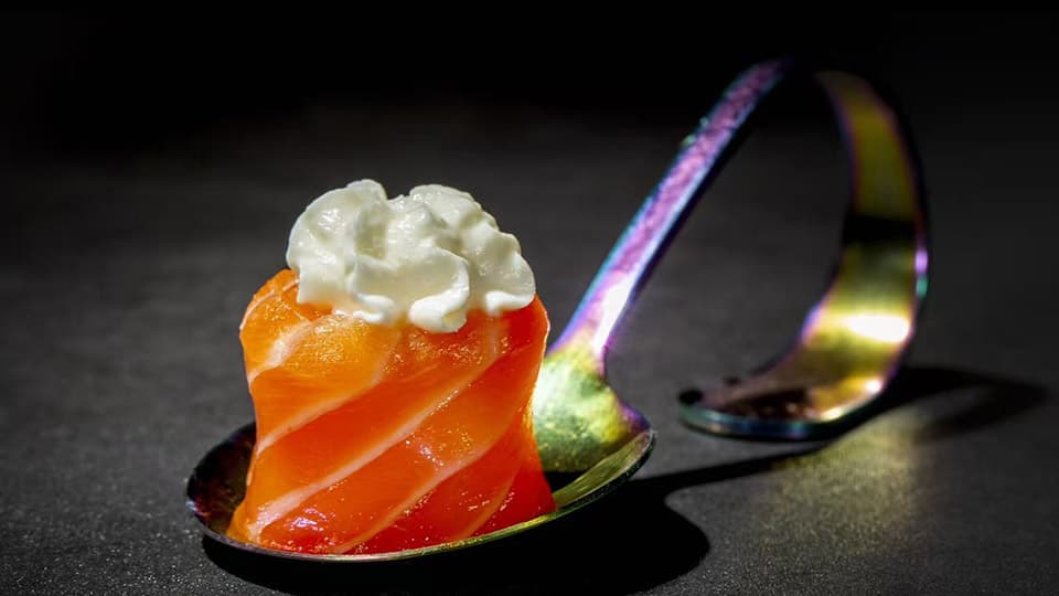 Salmão com queijo creme