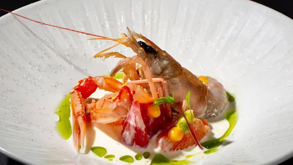 Seleção de marisco do chef