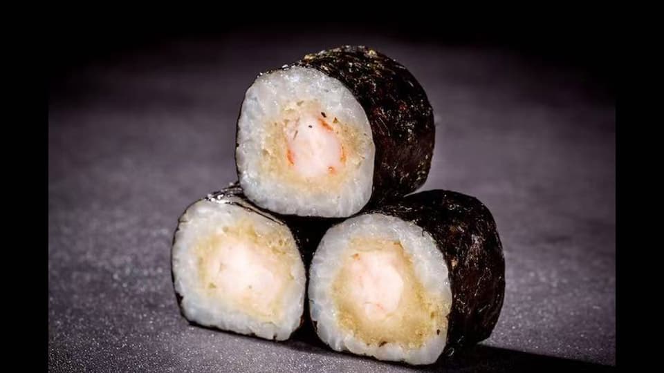 Maki de camarão crocante